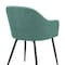 Armen Living Pixie Two Tone Teal Fabric Dining Room Chair with Black Metal Legs LCPXCHTL - alternate 9